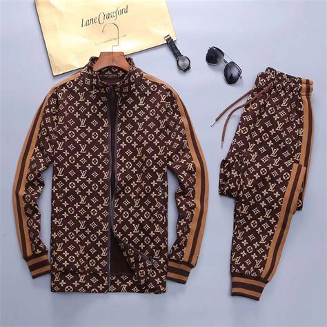 louis vuitton tracksuit brown